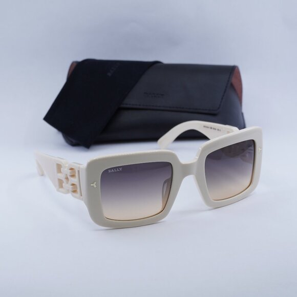 Final Price! Bally BY0104-H 25B Ivory/Smoke Sunglasses